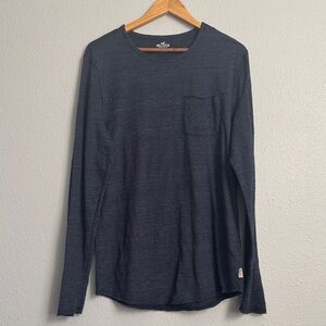 Large Hollister T-shirt, blue, long